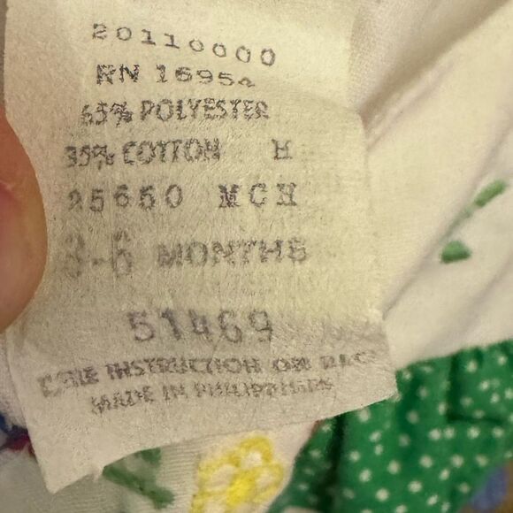 Bundle Vintage Baby Girl 3-6 Months Duck Colorful Cottagecore Dress & Bodysuit - Picture 12 of 12